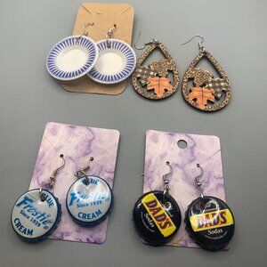 Lot of 4 Assorted DIY Earrings